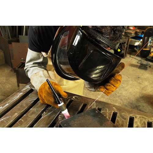 SUZUKID 本皮溶接用裏出し手袋 5本指 P-106