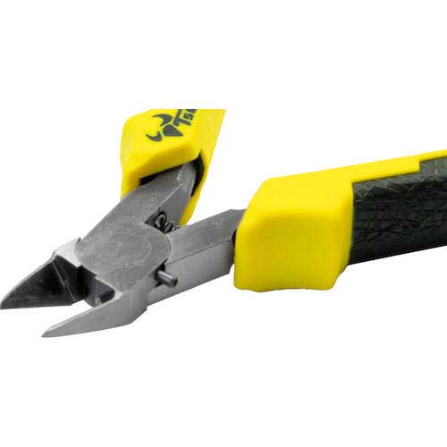 TTC マイクロニッパー 先細タイプ 120mm 成型グリップ バネ付き PM-120DG