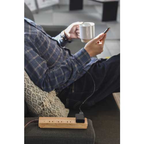 Fargo NATURAL WOOD TAP AC4個口 個別スイッチ付 ベージュウッド PT403BEWD