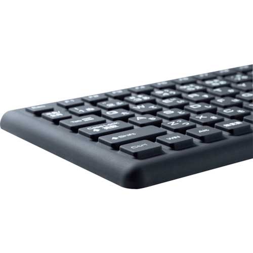 【廃番】SANWA 抗菌防水防塵キーボード SKB-BS7BK