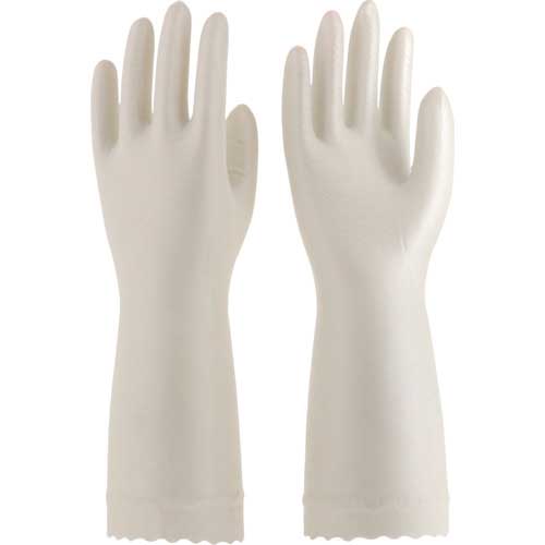 エステー ビニール手袋 ファミリープレミアムタッチ ヒアルロン酸 L ホワイト ST71209