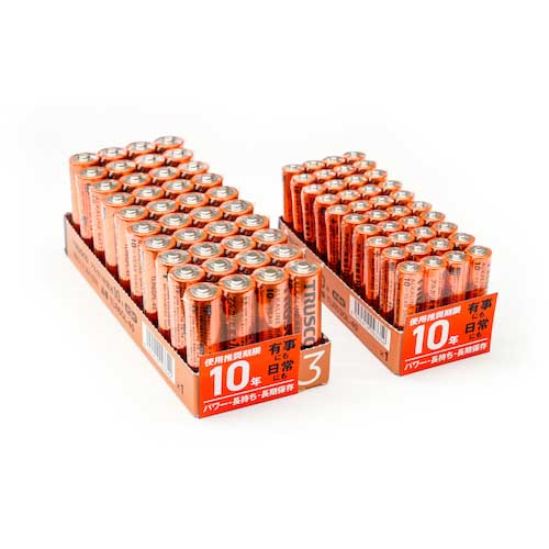 TRUSCO アルカリ乾電池 10年 単4 (4本入) TLR03GPL-4S