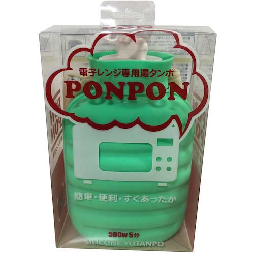 MIYAKE 電子レンジ専用湯たんぽ PONPON グリーン TP-1449