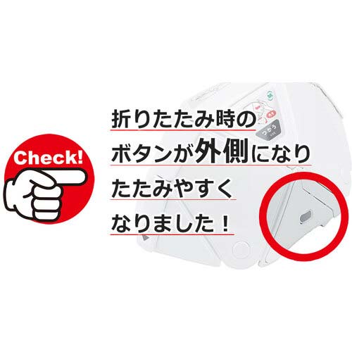 ミドリ安全 防災用折りたたみヘルメット フラットメット2 TSC-10N ホワイト TSC-10N-W