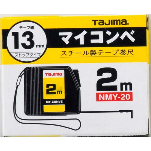 【廃番】タジマ マイコンベ 2m メートル目盛 紙箱 NMY-20
