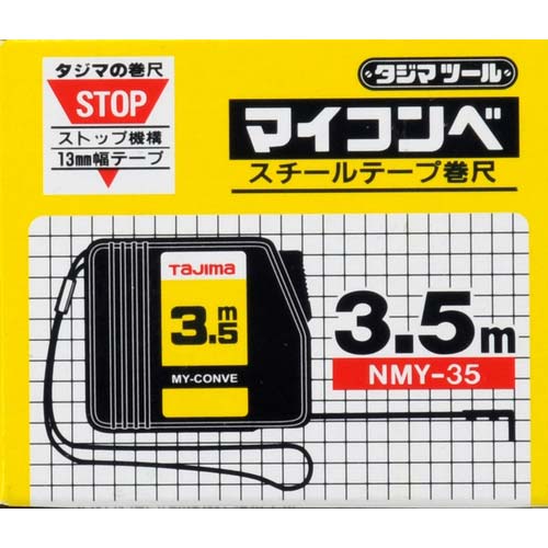 タジマ マイコンベ 3.5m メートル目盛 紙箱 NMY-35