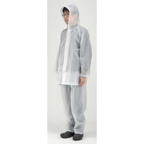 カジメイク EVAレインスーツ(マチ付リュックサック) クリア LL 1560-90-LL