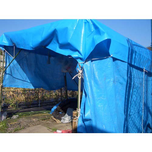 【廃番】萩原 ターピー エコファミリーシート(ブルーシート) #3000 4.5m×5.4m ECFM4554