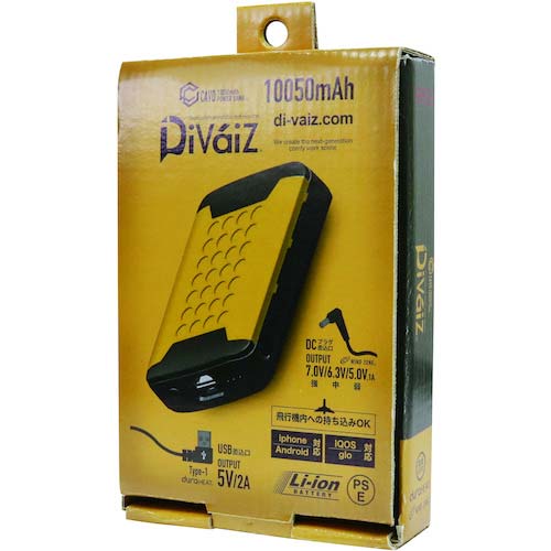 CHUSAN マルチモバイルバッテリー10050mAh 色展開なし F 9952-999-F