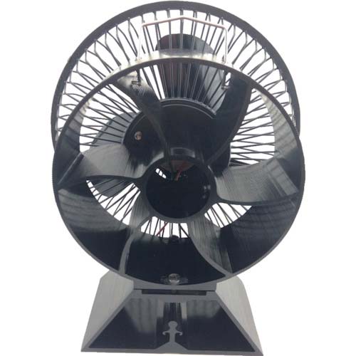 サンコー 熱の力で回転!ストーブ用ファン「熱風サーキュレーター ガード付き」 STBFANHBK