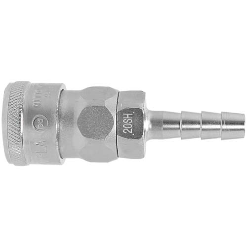 日東 ハイカプラ 鋼鉄製 ニトリルゴムNBR(SG)(ホース取付用ソケット)相手側1/4インチ 耐圧力2.0Mpa(00301) 20SH STEEL NBR