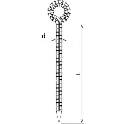 DAIDOHANT カラー 異形ロープ止め 丸型 13×1500 ゼブラ (黄・黒) 10168000