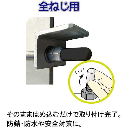 DAIDOHANT エンドねじキャップ 全ねじ用 黒M4 4個入 10187042