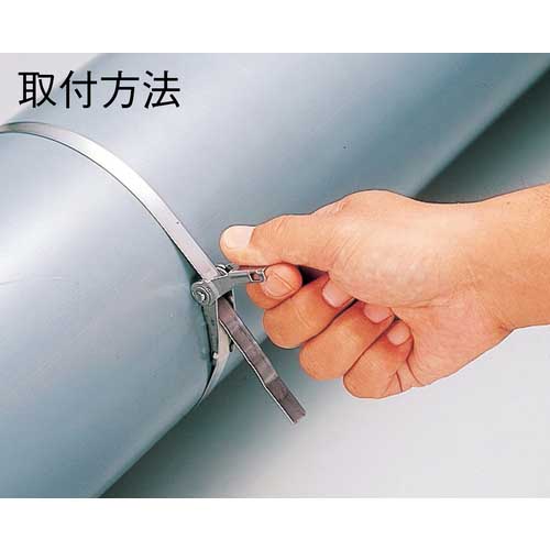 緑十字 ステンレスベルト(締付金具付) SB-300 10mm幅×300mm 2本組 175001