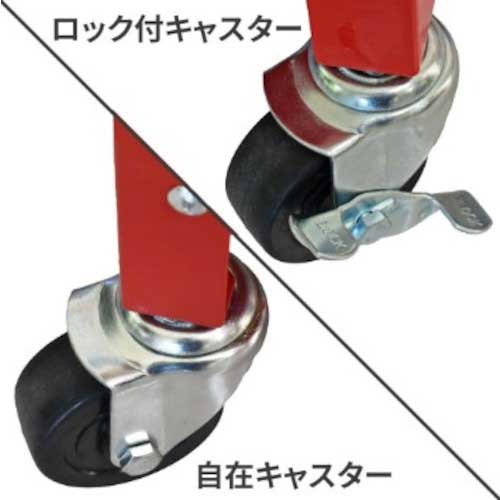 アストロプロダクツ ツールワゴン 3段 レッド 引出付 TW829 2003000008296