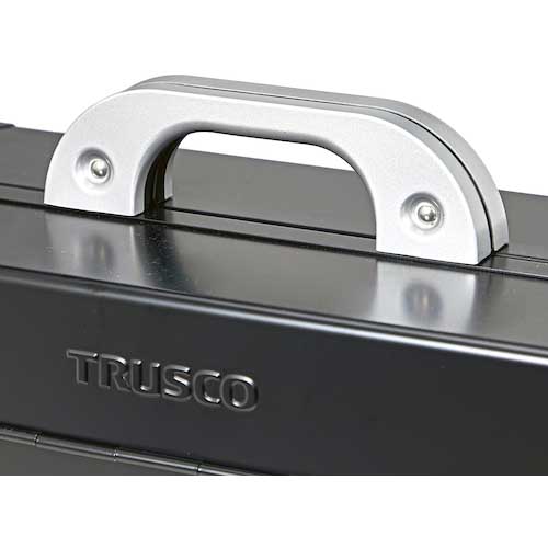 TRUSCO 両開きツールボックス 二段式 つや消しブラック W370xD185xH215 CTD-370-MBK