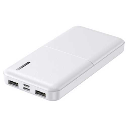 ハイディスク コンパクトスリム急速充電モバイルバッテリー 10000mAh ホワイト HD-MB10000TAWH