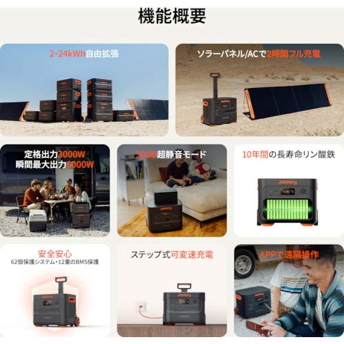 Jackery ポータブル電源 2000Plus JE-2000C