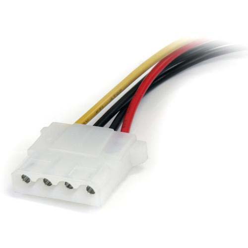 StarTech PC電源ケーブル/LP4 - SATA変換/15cm/4-15ピン/オス・メス LP4SATAFM6IN