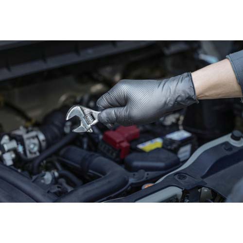 バリアローブ ニトリルグローブIGAブラック パウダーフリーL(50枚入) NO.2190L