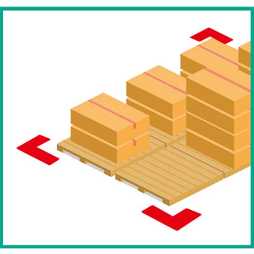 ミドリ安全 ベルデビバ位置決めテープ オレンジ 2枚×10シート入 VHT-ICHIGIME-OR