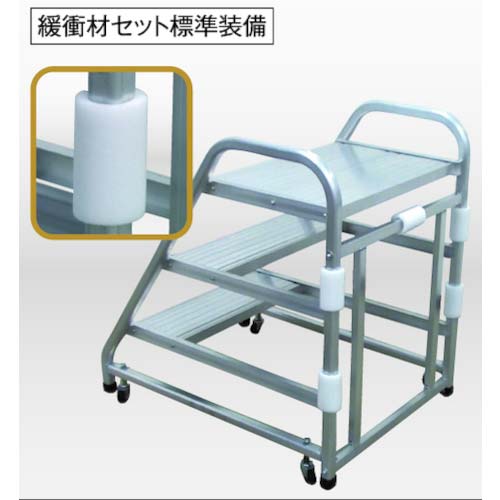 アルインコ 移動式作業台CSA-BT(スプリングキャスター付き) CSA90BT