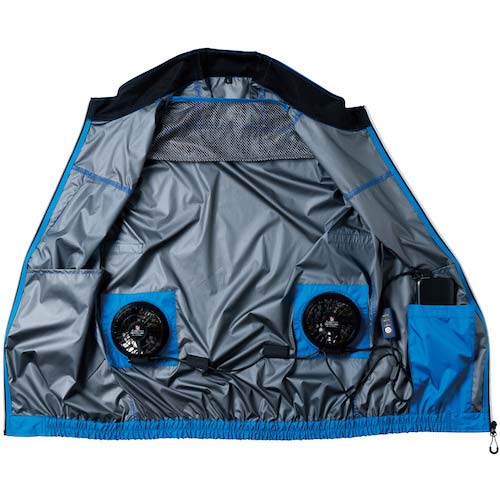 【廃番】桑和 ファン付きベスト 19309 EFコンプリートセット ネイビー M 19309-1-M