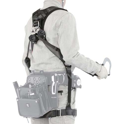 タジマ ハオルハーネスHS 黒 KR150FA シングルL5 ダブルセット A1HSKR-WL5BK