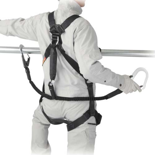 タジマ セフハーネスB 蛇腹L4ダブルセット 黒 A4SFBJR-WL4BK