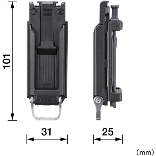 タジマ セフホルダー胴ベルト用 樹脂 スリム SF-SHLD
