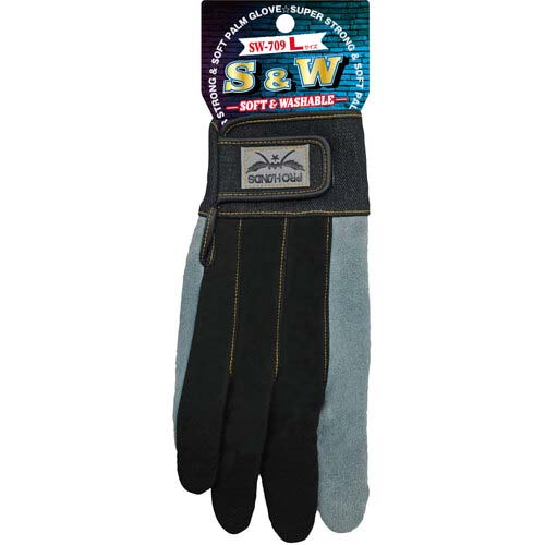 富士グローブ 国産牛床オイル加工手袋 Lサイズ SW-709-L