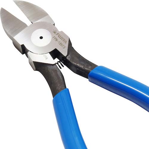 フジ矢 プラスチックニッパ(ストレート刃・バネ付き) FPN-185FS