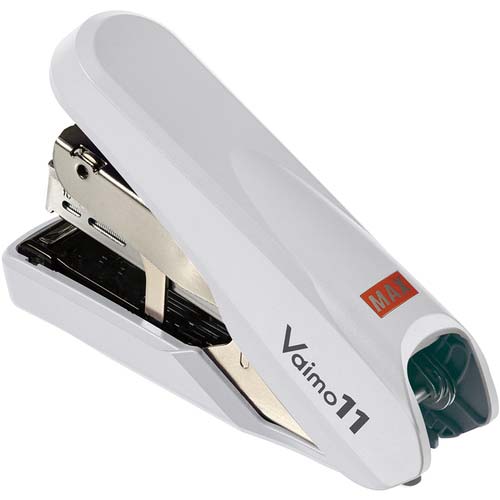 MAX ホッチキス バイモ11フラーメ HD-11FNL/W ホワイト 40枚とじ