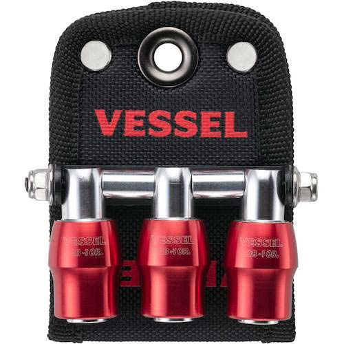 VESSEL クイックキャッチャー3連ホルダー赤 QB10B3R