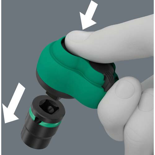 Wera 8010Bサイクロップコンフォートラチェットセット反転レバー、 9.5ミリ 005540