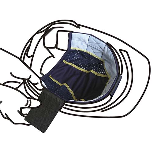 緑十字 【2025年メーカー今季完売】熱中症予防対策商品 ヘルメットインナー さわやか太一くん 375530