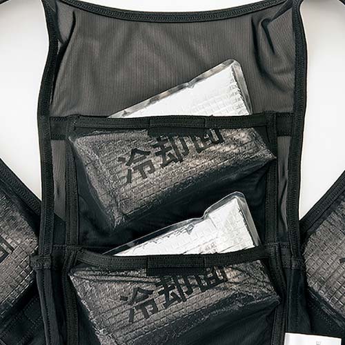 アイトス 【2025年夏 今季在庫限りで完売】 アイスベスト(アイスパック4個付) ブラック S AZ865948-010-S