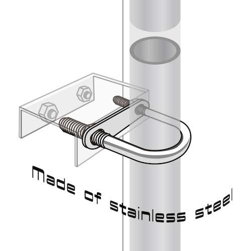 WAKI ステンUボルトセット BK-703 1/4インチX32MM
