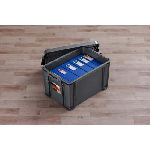 アイリスオーヤマ 299206 バックルコンテナ BL-45R チャコールグレー BL-45R-TH