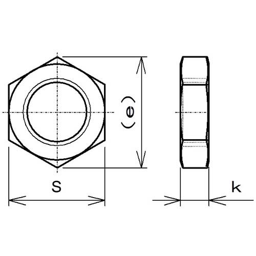 ラクテム 小形六角ナット SUS304 細目 M12 薄型 HNCS12