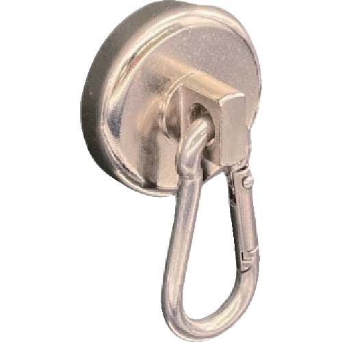 ラクテム 強力マグネット カラビナフック型 Φ36 ゴム付 MHMK36