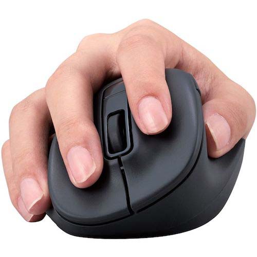 ELECOM マウス EX-G 右手専用 Sサイズ Bluetooth 5ボタン 抗菌 静音設計 ブラック M-XGS30BBSKBK