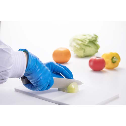 バリアローブ ニトリルグローブIGAブルー パウダーフリー L NO.2192L