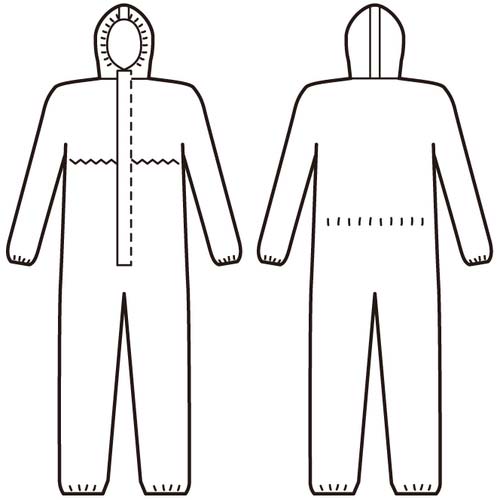 日光物産 化学防護服 バリアーマン P6040 4L