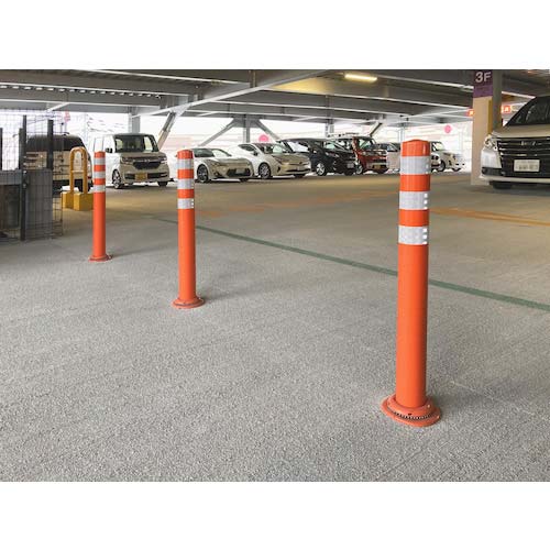 積水 車線分離標 ポールコーンCITY R 一本脚 M16 PCCTR-40RW-F 赤 PCCTR-40RW-FT-T6