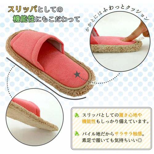 LEC 【激落ちくん】おそうじスリッパNEOベージュ S-534BE