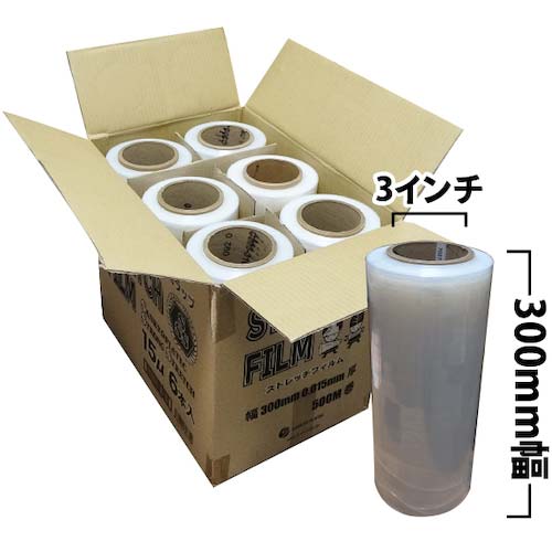 サンキョウプラ ストレッチフィルム 300幅 0.015mm厚 STR-300-15