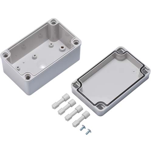 タカチ 防水・防塵ボックス ホワイトグレー 101.5×101.5×100 BCAS101010G