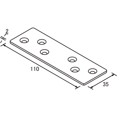 DAIDOHANT 2×4サポート 帯金物 タイプ4 24-F4-Y 10179088