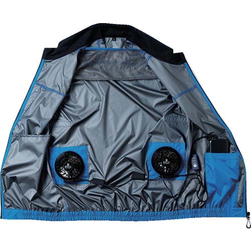 【廃番】桑和 【2025年今季完売】 ファン付きベスト 19409 EFコンプリートセット ネイビー M 19409-1-M